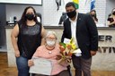 Vereador Ita homenageou Irene Botelho da Silva 