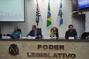 Vereador Gaguinho, Presidente José Cláudio Pereira "Zelão", a Prefeita Fabíola Alves e o Secretário Municipal de Cultura e Turismo, Marcelo Lindolfo Domingues.