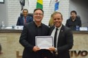 Pablo Brasil, homenageado pelo vereador Rogério Lima