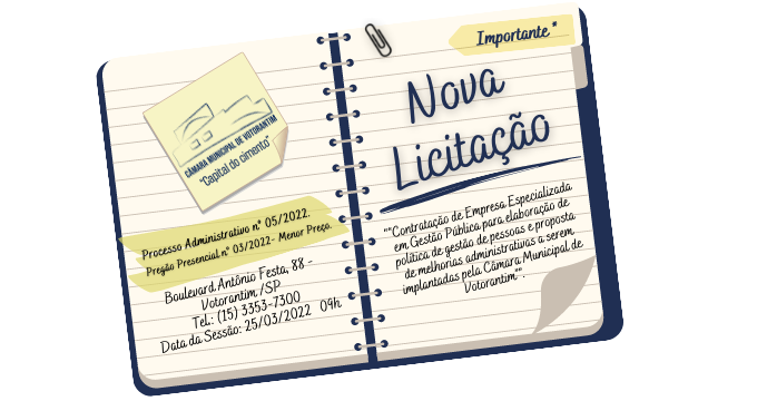 Câmara de Votorantim abre licitação para reforma administrativa