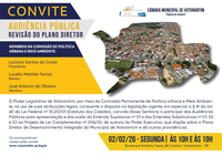 Câmara de Votorantim discute mudanças no Plano Diretor em audiências públicas