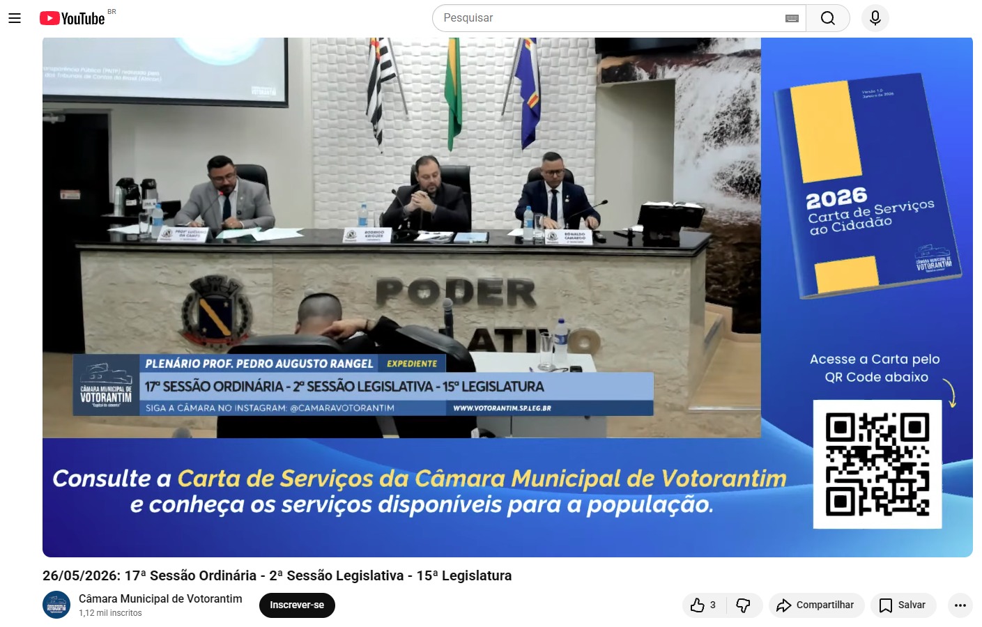 Câmara de Votorantim participa do “Mês da Carta de Serviços”, programa promovido pelo Ouvidoria-Geral da União