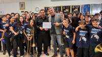 Câmara homenageia Banda Marcial do Colégio Mônaco por títulos conquistados e destaque nacional
