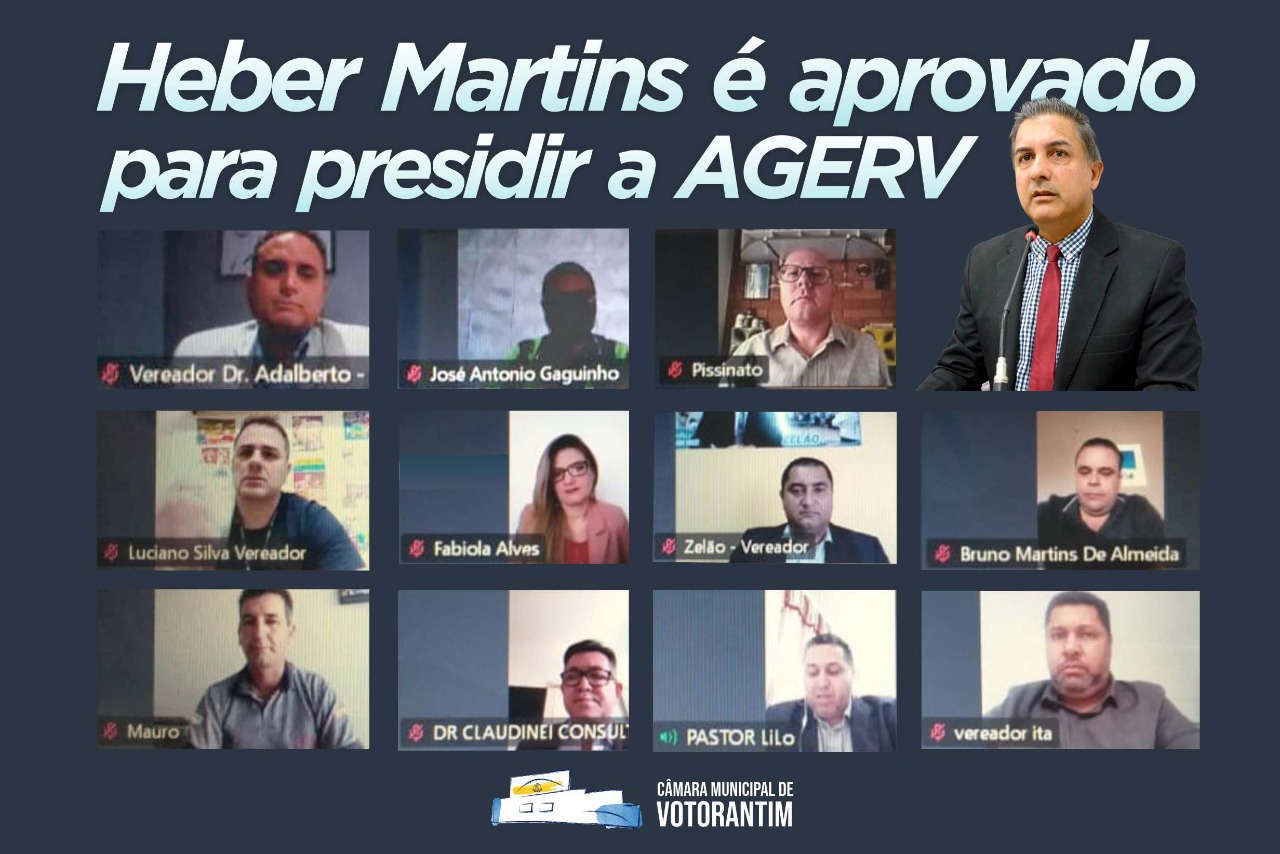 Novo presidente da AGERV será Heber Martins