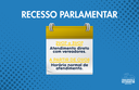 Mesmo em recesso, Câmara segue com atendimento e funcionamento administrativo