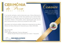 Posse de prefeito, vice e vereadores acontece no Auditório Municipal dia 1º de Janeiro