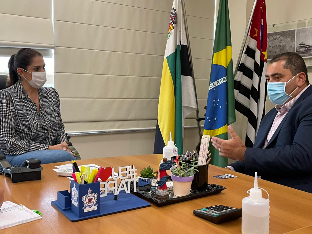 Presidente da Câmara de Votorantim visita Simone Marquetto e propõe participação dos Legislativos na RMS